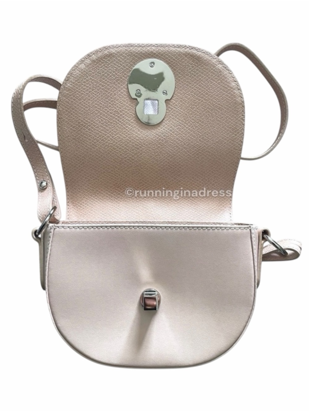 NWOT Longchamp Cavalcade XS Leather Crossbody Bag Saddle Nude Blush Pink - Picture 3 of 11